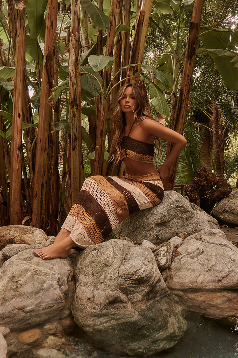 Crochet Crop Top & Skirt