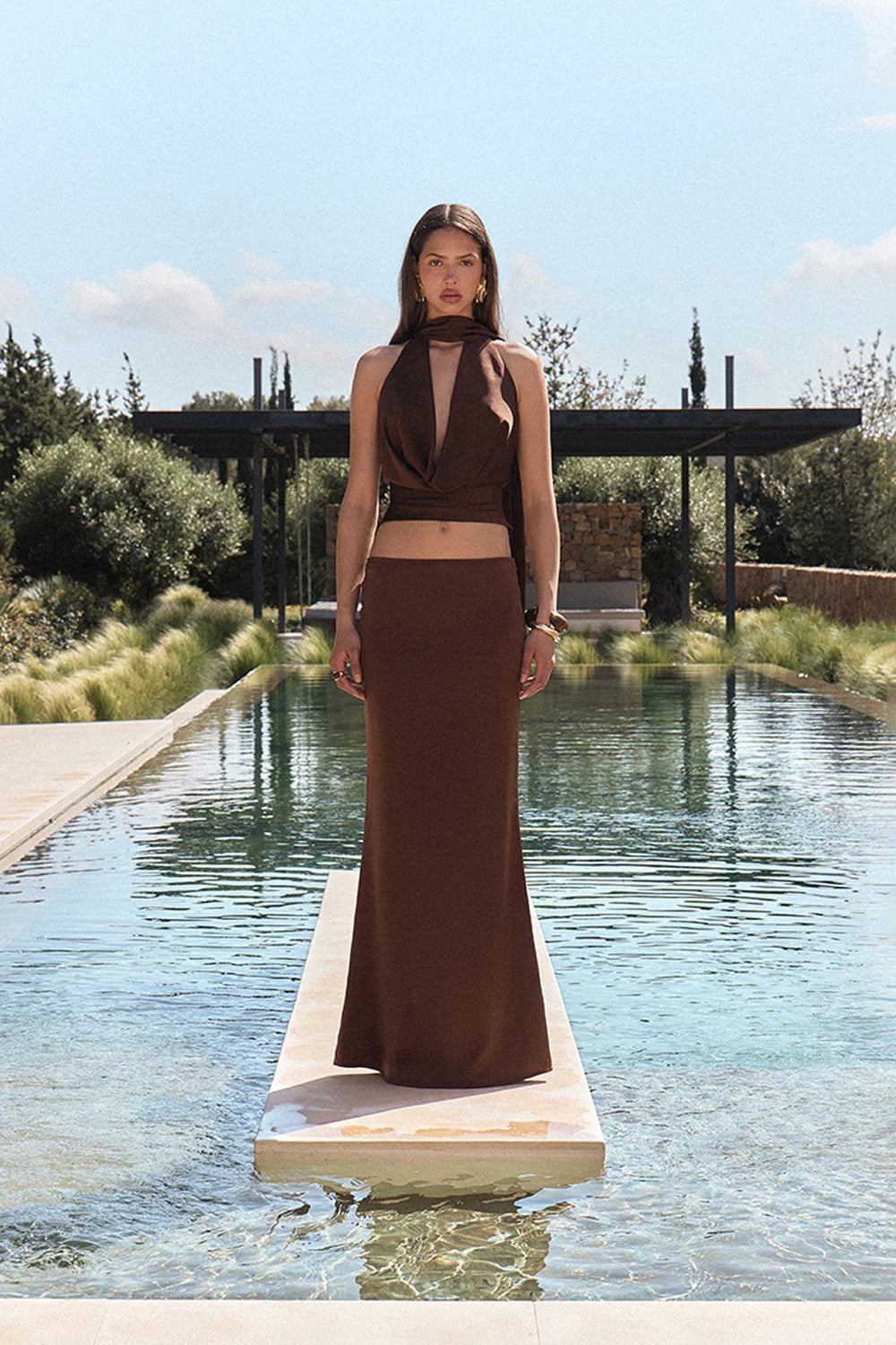 High-Cut One-Piece Swimsuit