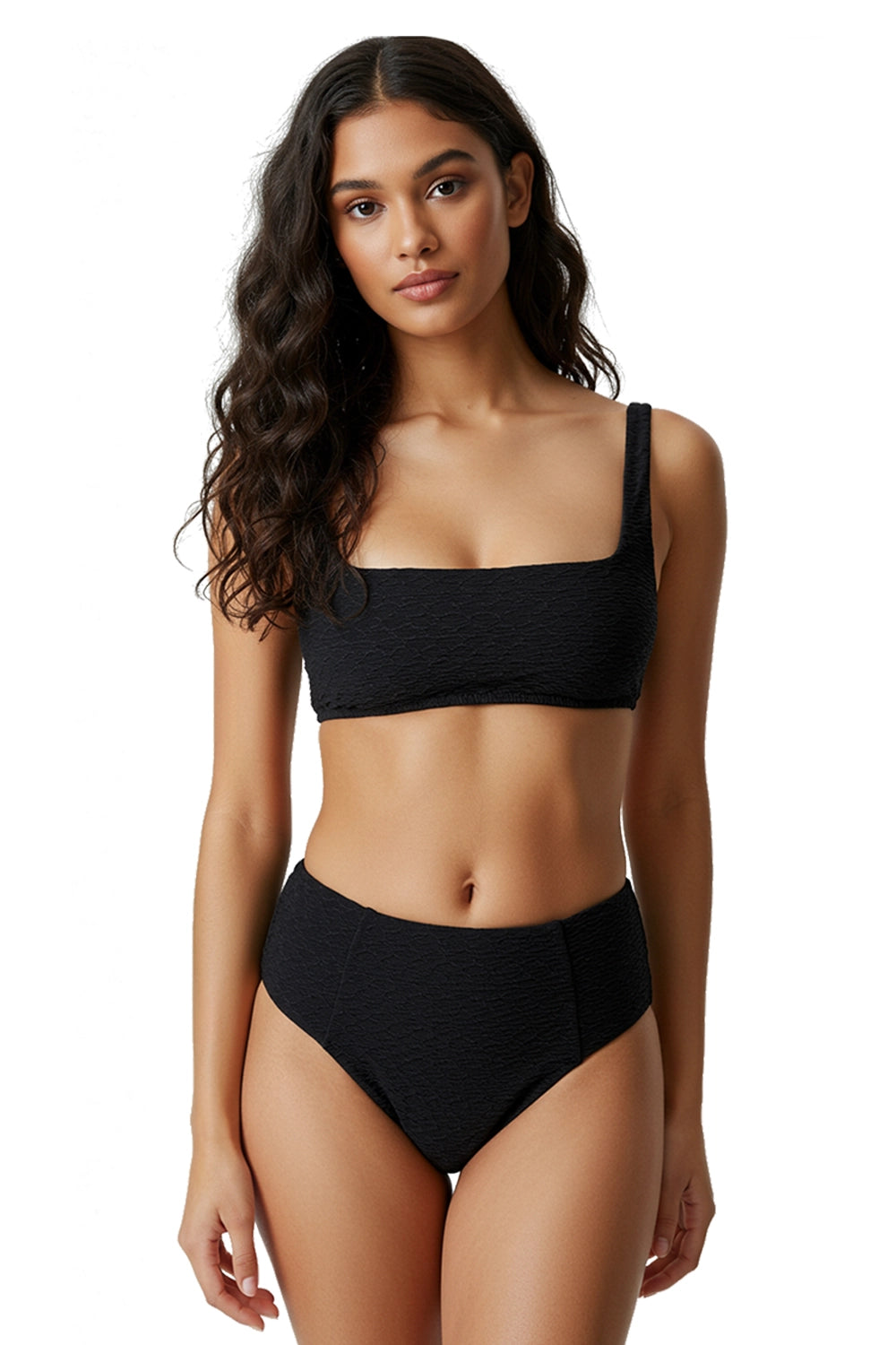 LustreFit Smocked Bikini Set